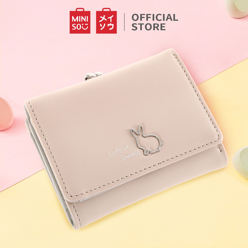Miniso Dompet Wanita Kecil Mini Pendek Wallet Simple