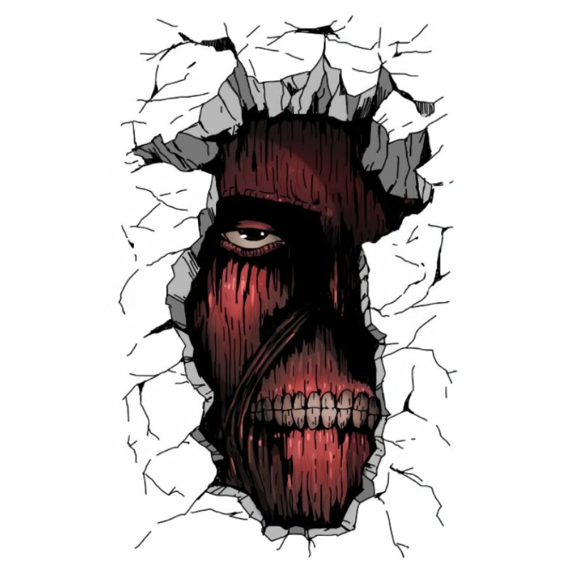 Jual POSTER WALL TITAN POSTER ATTACK ON TITAN 3D BESAR POSTER WALL