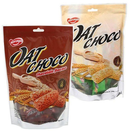 Jual Naraya Oat Choco 9 Pcs Snack Sereal Rasa Coklat Oatmeal Cemilan Gandum | Shopee Indonesia