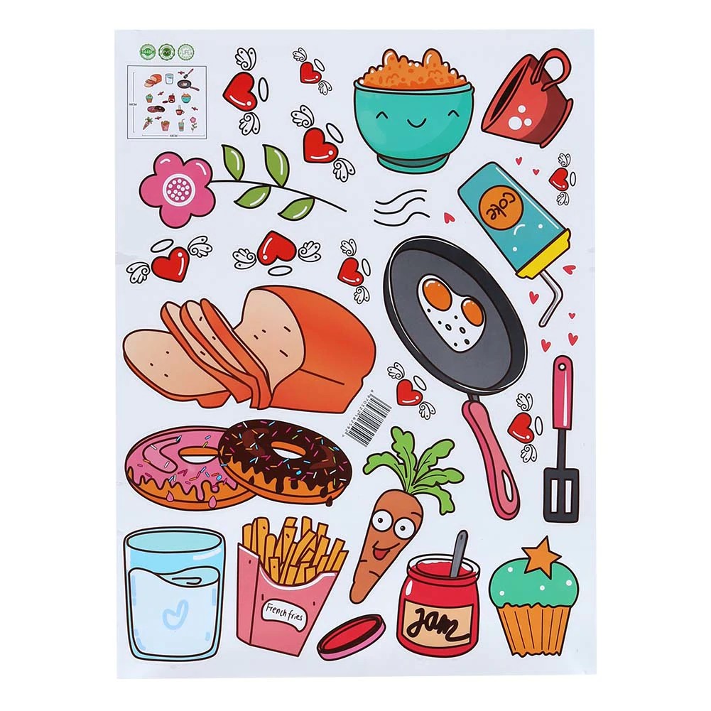 Jual I Produk Impor Kartun Dapur Kulkas Pintu Stiker Dekoratif Stiker Makanan Dan Buah Yang Dapat Indonesia|Shopee Indonesia 1001_x_1001_jpg