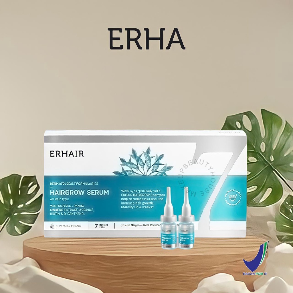 Jual ERHA Double Hairgrow Serum 7x8 ml Serum Rambut Rontok Shopee