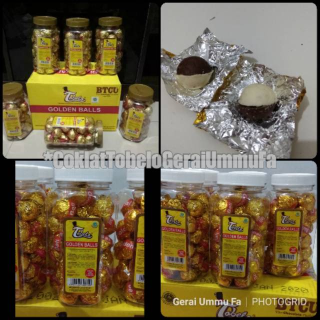 Jual Coklat Tobelo Golden Balls / Cokelat / Chocolate | Shopee Indonesia