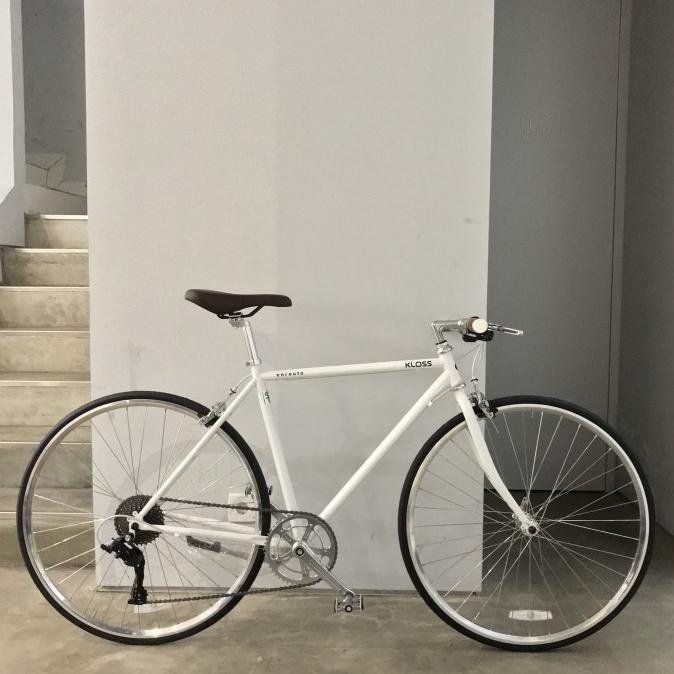 Jual Sepeda Balap Kloss 700C Chromoly Road Bike - White | Shopee Indonesia