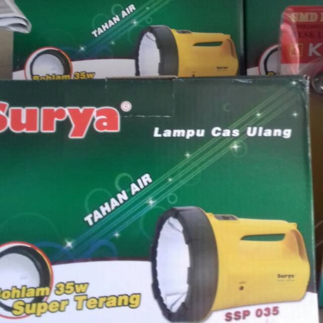 Lampu senter cas ulang Surya termurah dan terbesar | Shopee Indonesia