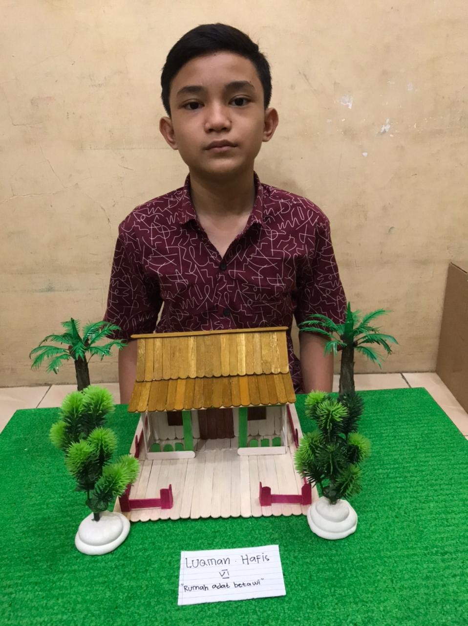 Prakarya Maket Miniatur Rumah Adat Kebaya Betawi 2 dari Stik Es Krim |  Shopee Indonesia