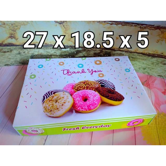 Dus Donat MURAH 27x18.5x5cm..harga per 10pcs Shopee Indonesia
