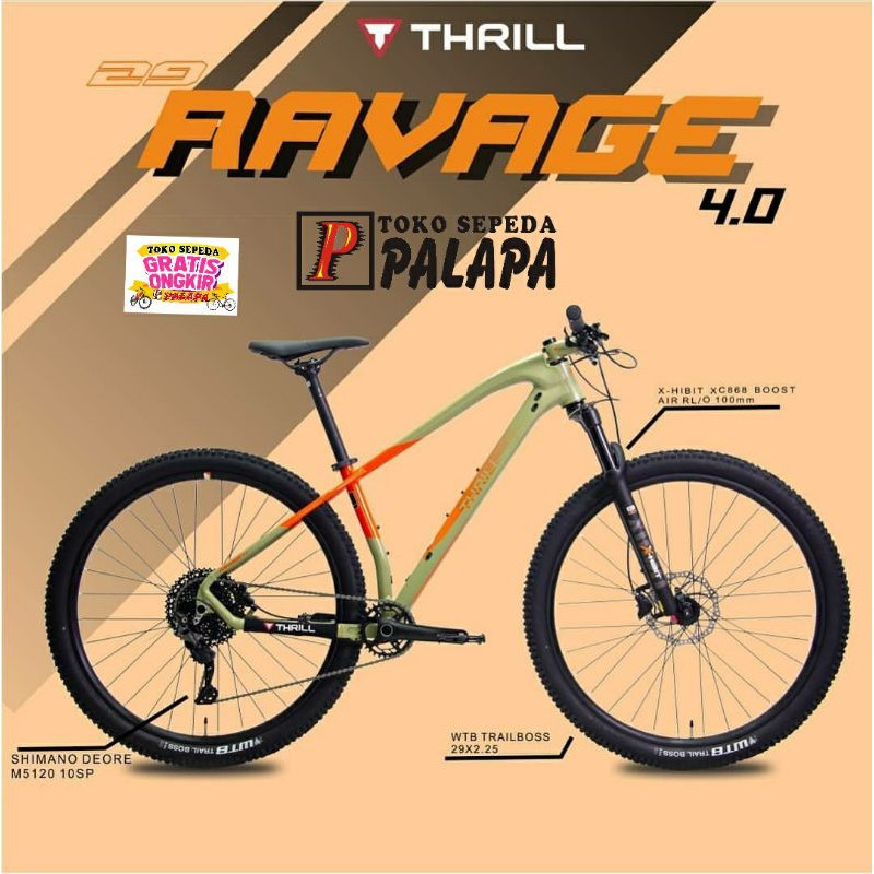 MTB 29 THRILL RAVAGE 4.0 NEW Sepeda Gunung 4 Shopee Indonesia