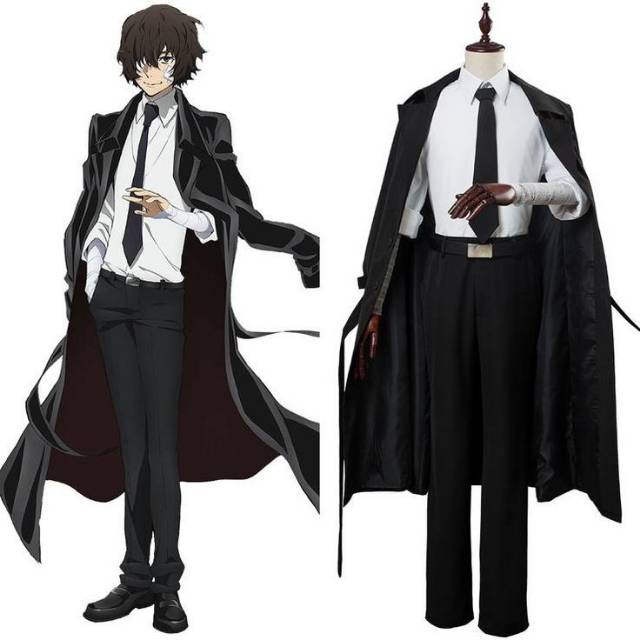 Jual [Fullset] Bungou Stray Dogs Dazai Osamu Port Mafia ver Cosplay