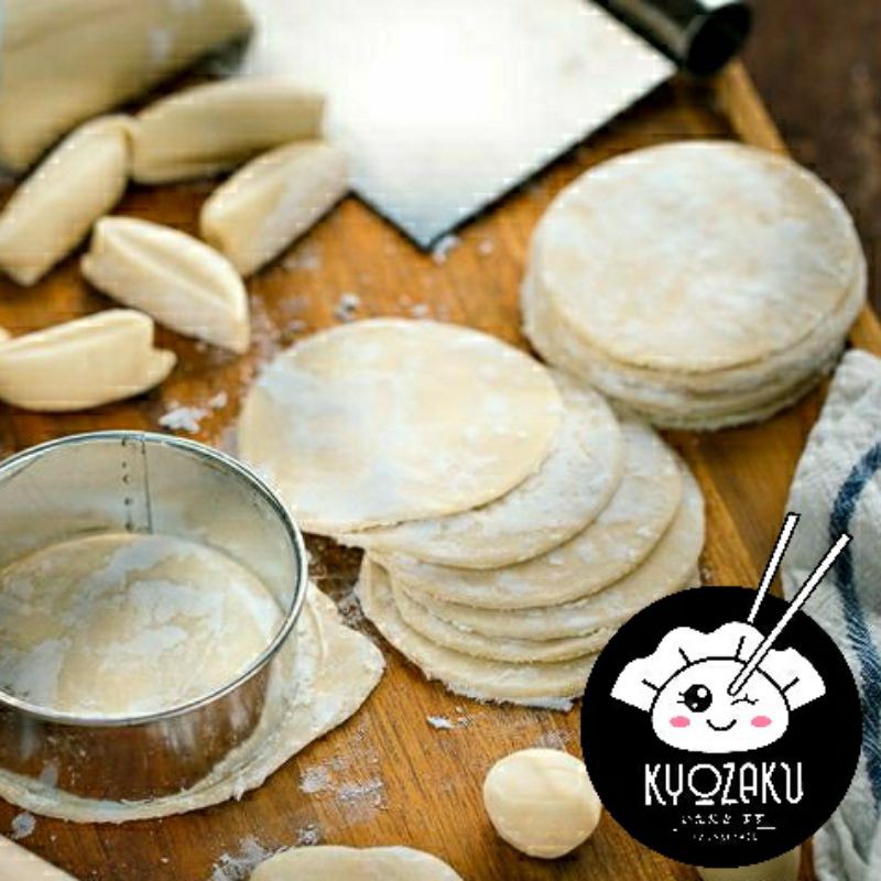 KULIT GYOZA/DIMSUM KULIT PANGSIT BULAT PUTIH ORIGINAL KEMASAN VACUM