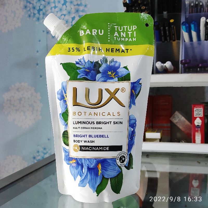 Jual Lux Botanicals Luminous Bright Skin 450ml Bright Bluebell Body Wash with Niacinamide Anti