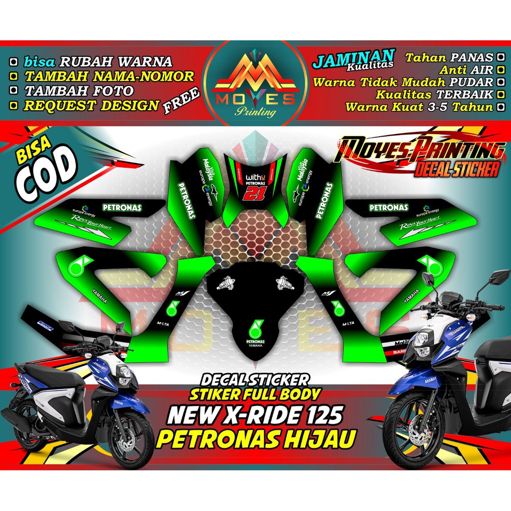 Jual decal xride stiker decal x ride decal xride full body decal xride