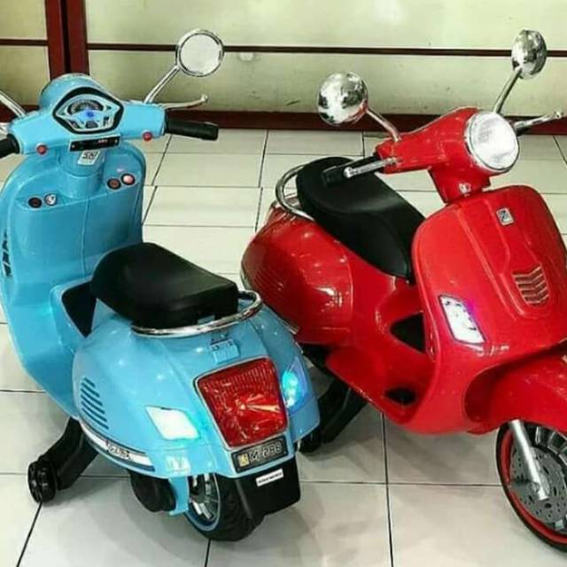 Jual Motor Aki Vespa-Motor Mainan Anak Vespa | Shopee Indonesia