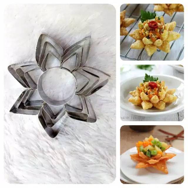 Cetakan kue pastel teratai / pastel panada dumpling