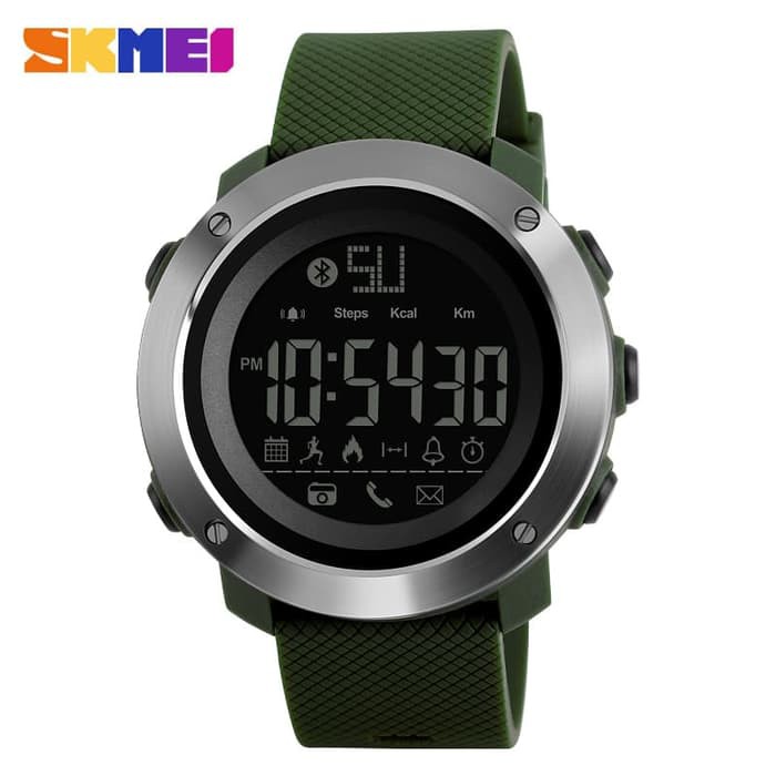 Jam Tangan Pria Smart Watch SKMEI 1285 / 1287 Bluetooth Pedometer