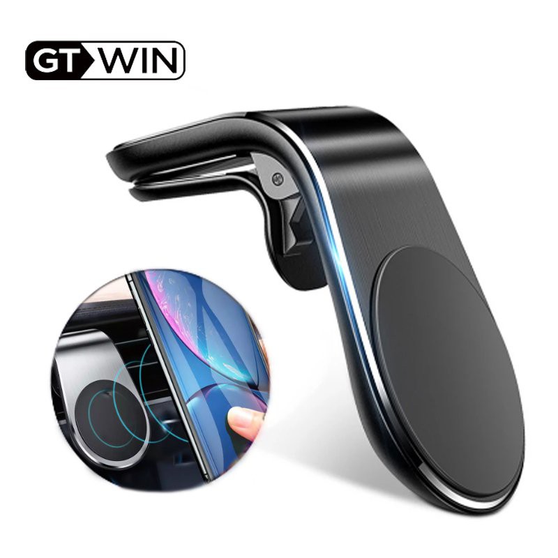 Jual Gtwin Magnetic Car Phone Holder Gps Mount Holder Air Vent Clip 360 Metal Magnet Phone Stand For Ipho | Shopee Indonesia