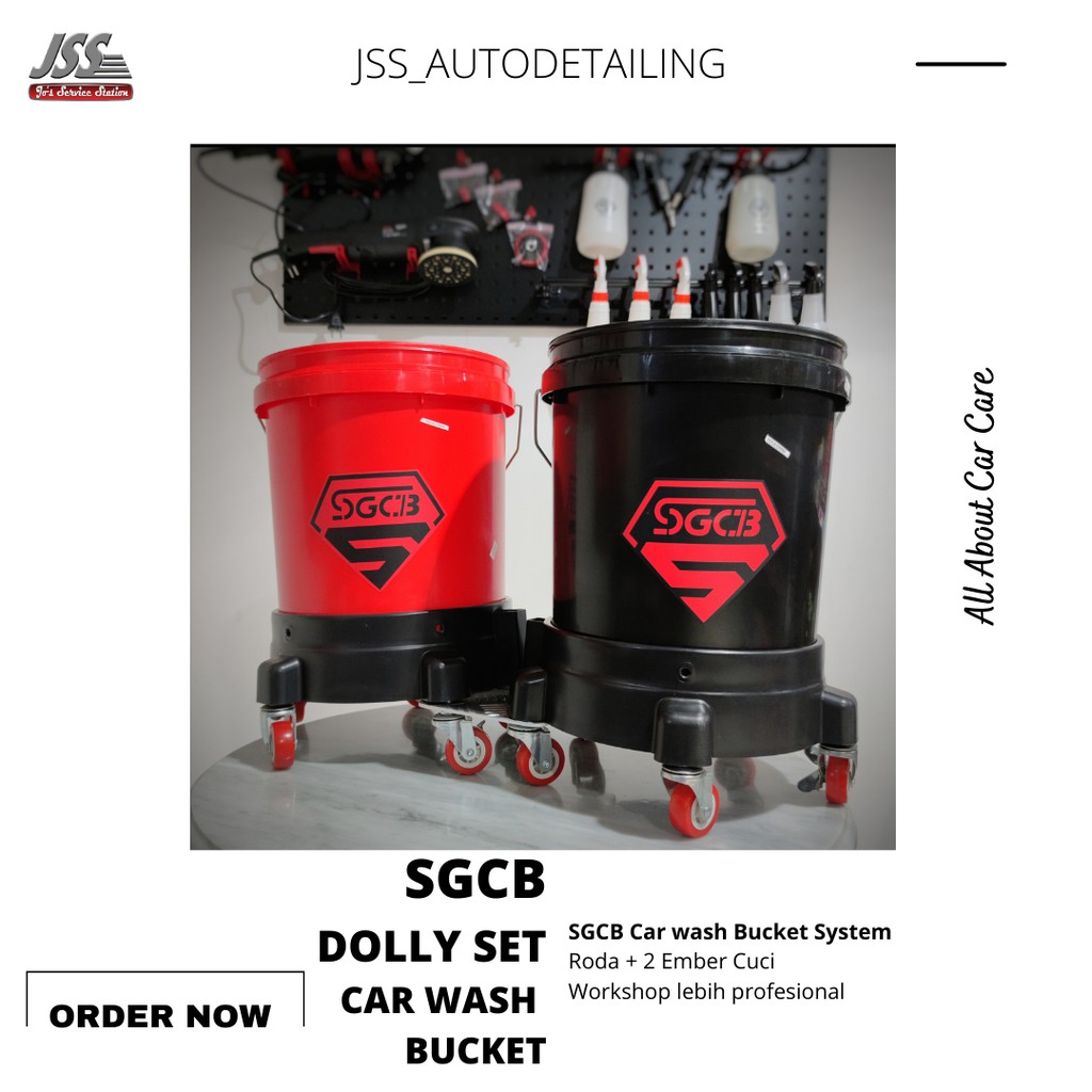 Jual SGCB Car Wash Bucket System with Dolly Set 2 ember Shopee Indonesia