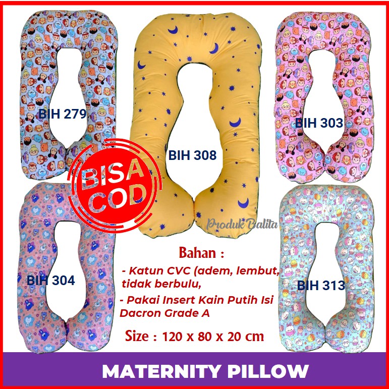 Bantal Ibu Hamil Karakter Banyak Motif Bahan Katun