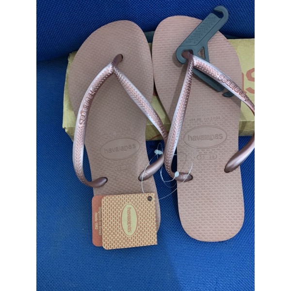 Jual Havaianas Slim Nude Bronze 35-36 Insole 23Cm | Shopee Indonesia