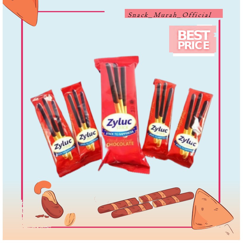 Jual 14 - Zyluc Stick Chocolate Tray 45G Snack Coklat Murah Jajanan Anak Kekinian Cemilan Diet Sehat Enak | Shopee Indonesia