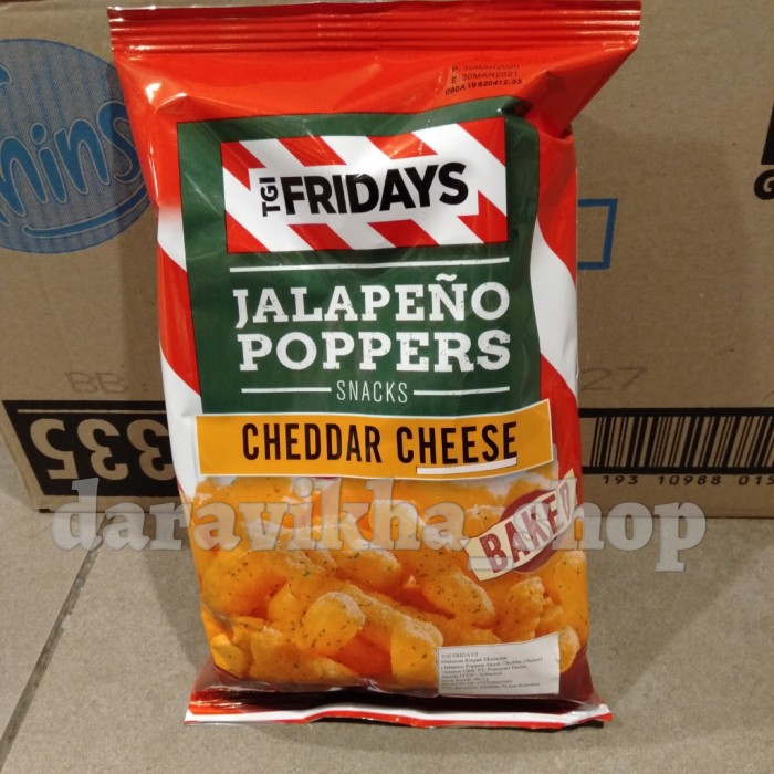 Jual Tgi Fridays Jalapeno Poppers Cheddar Cheese Baked 78gr / Snack