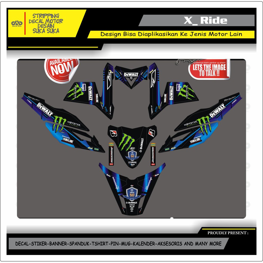 20+ Inspirasi Stiker Motor X Ride 115 Aneka Stiker Keren