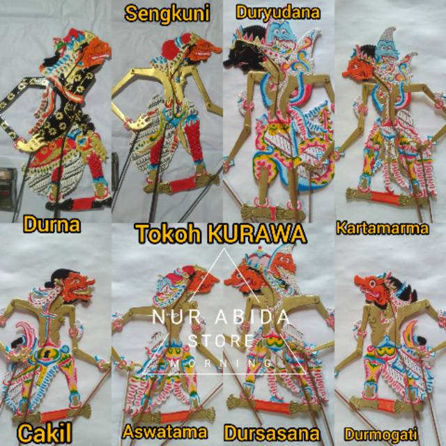 WAYANG KULIT TOKOH KURAWA WAYANG BAHAN DUPLEK WAYANG