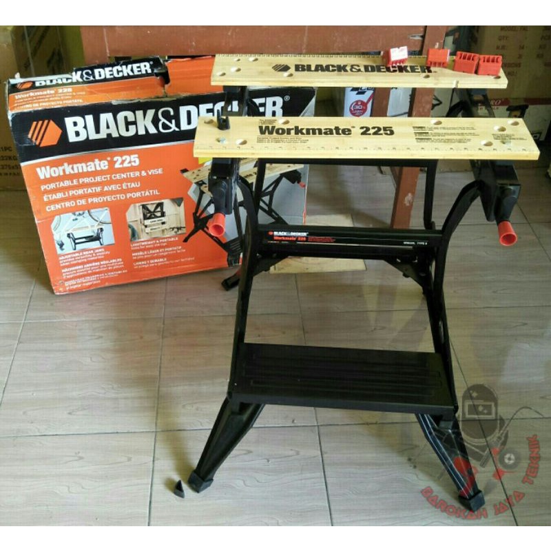 Jual Meja Kerja Clamping Workbench Sawhorse Workmate 225 Black+Decker Black & Decker Wm225 | Shopee Indonesia