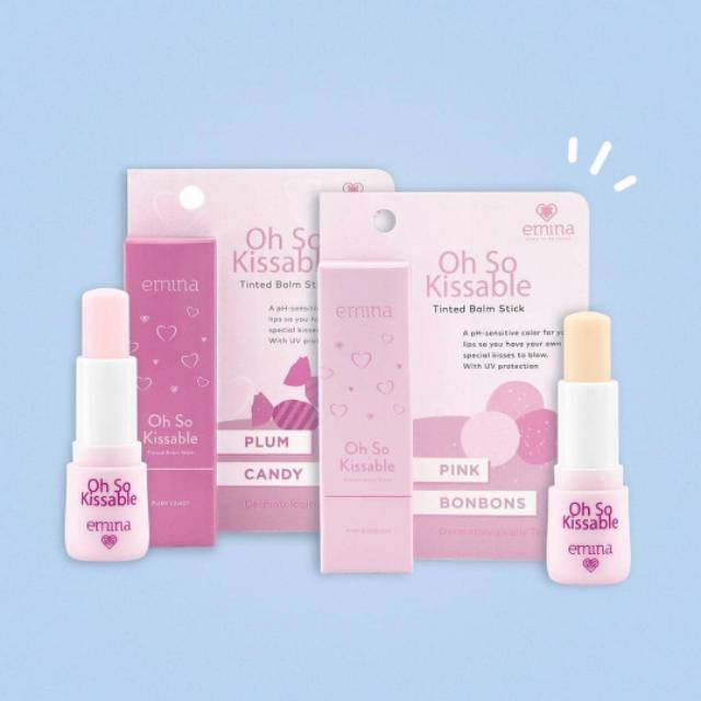 EMINA Oh So Kissable Tinted Lip Balm Stick Shopee Indonesia