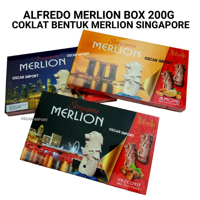 Jual Alfredo Singapore Merlion Chocolate Box 200G Coklat | Shopee Indonesia