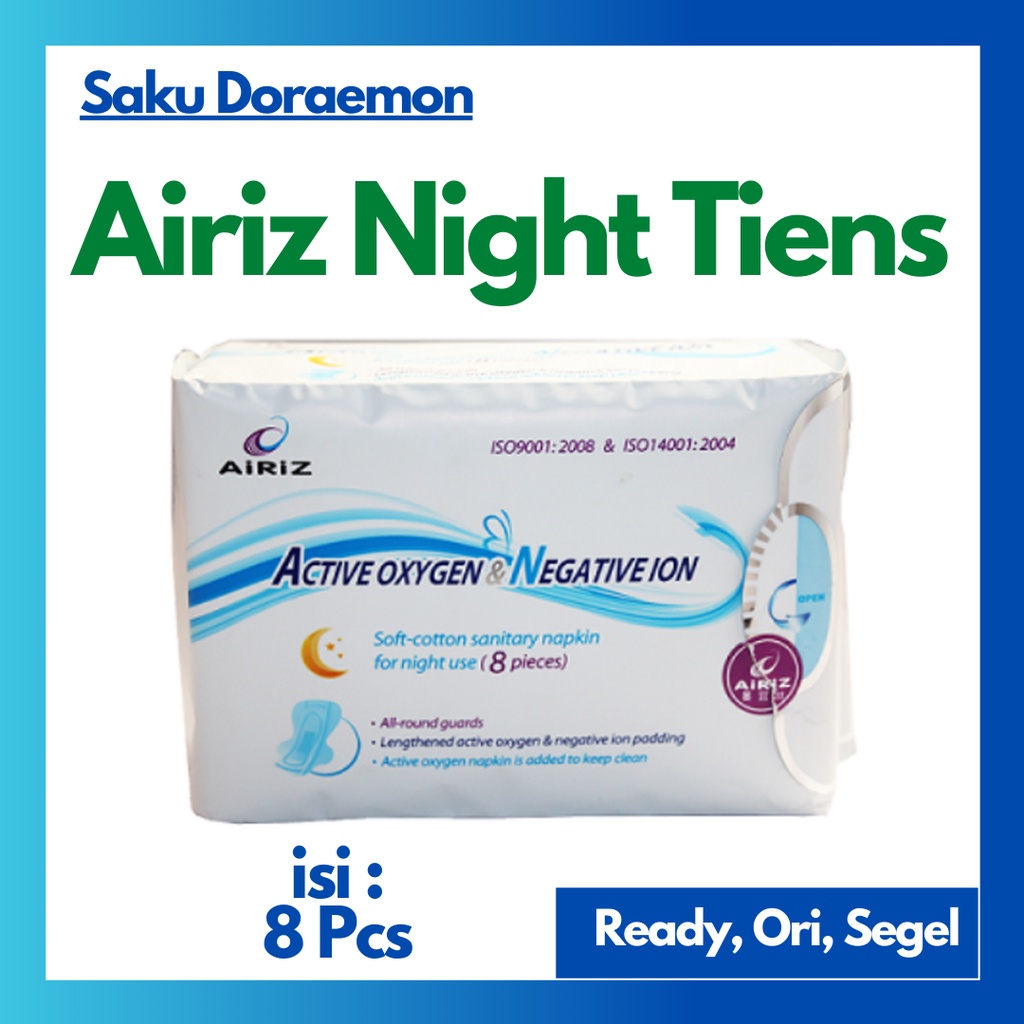 Jual Airiz Night Sanitary Napkin Isi 8 Sakudoraemon Shopee Indonesia