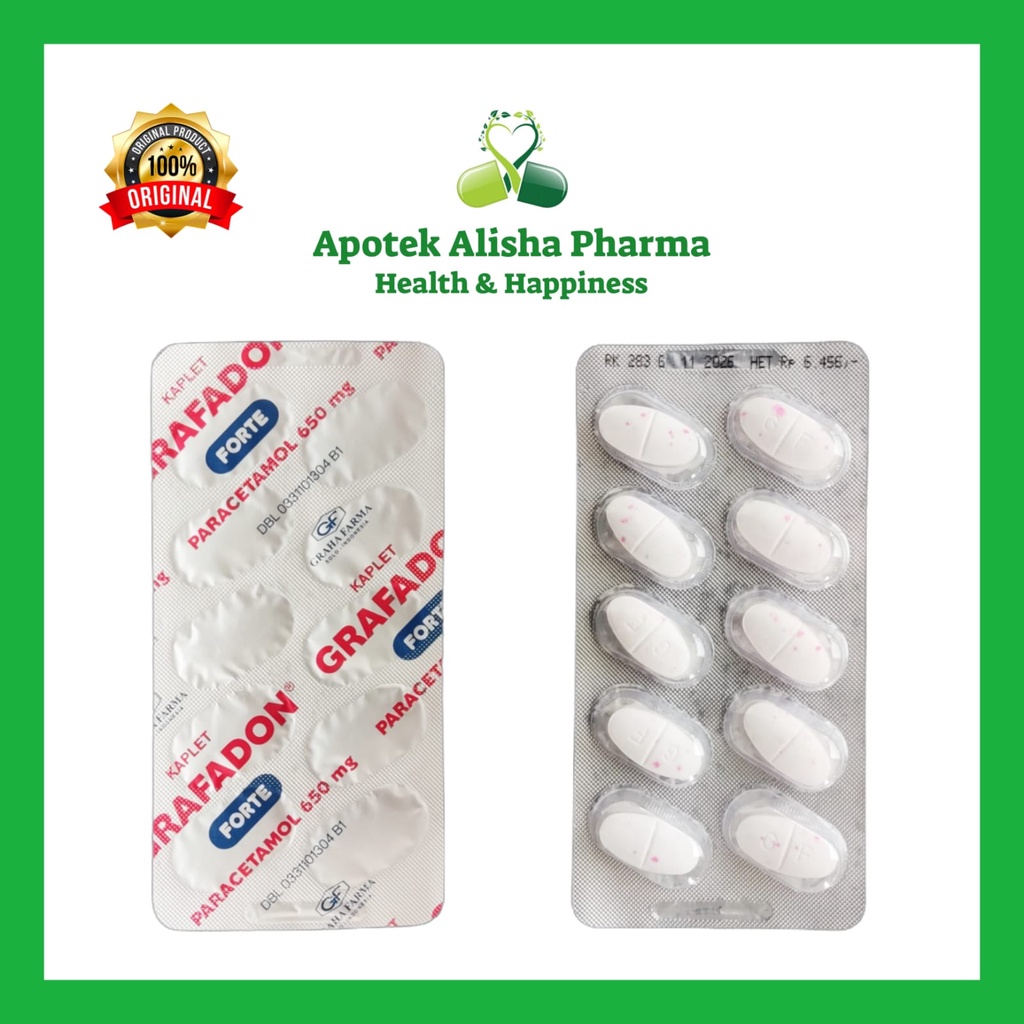 Jual GRAFADON FORTE Strip 10 Tablet Paracetamol Obat Pereda Nyeri dan