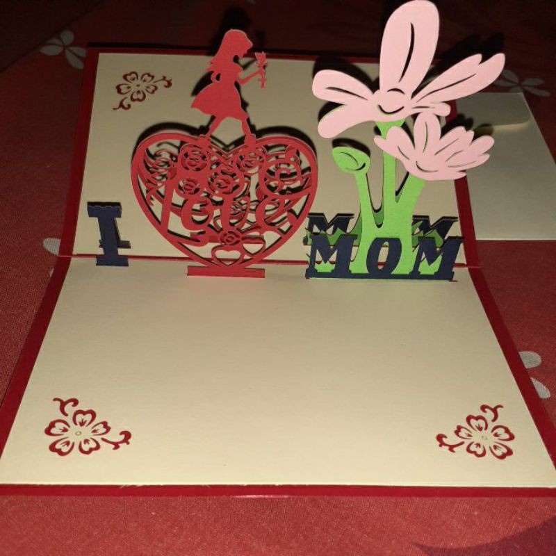 KARTU UCAPAN HARI IBU 3D I MOTHER'S DAY GREETING CARDS I