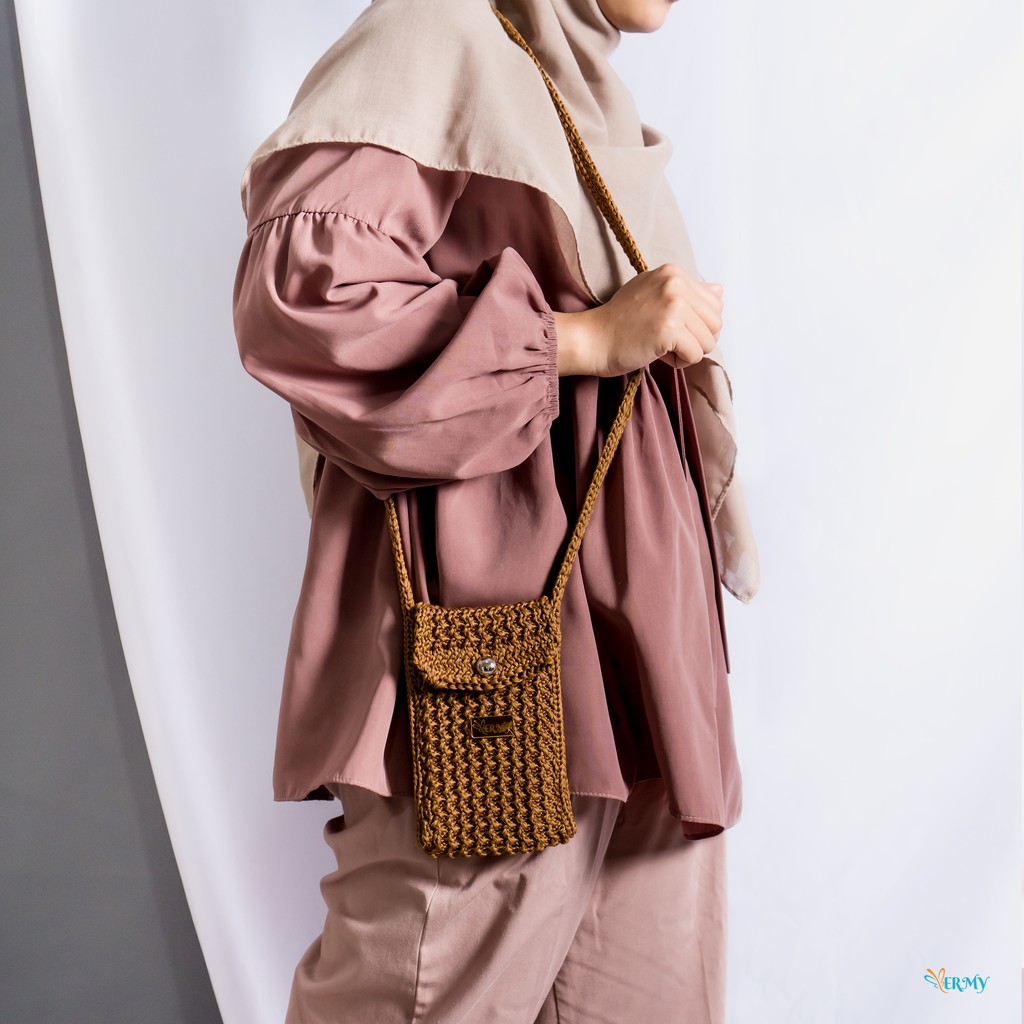 Tas Rajut Tas Hp Bestseller by Ermybag Shopee Indonesia