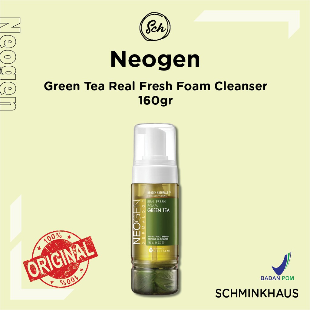 Jual [BPOM] NEOGEN Green Tea Real Fresh Foam Cleanser 160g Shopee Indonesia