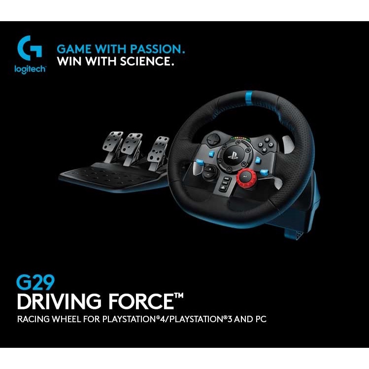Jual Logitech G29 Driving Force Racing Wheel And Pedal For Pc, Ps4 And Ps5 | Shopee Indonesia