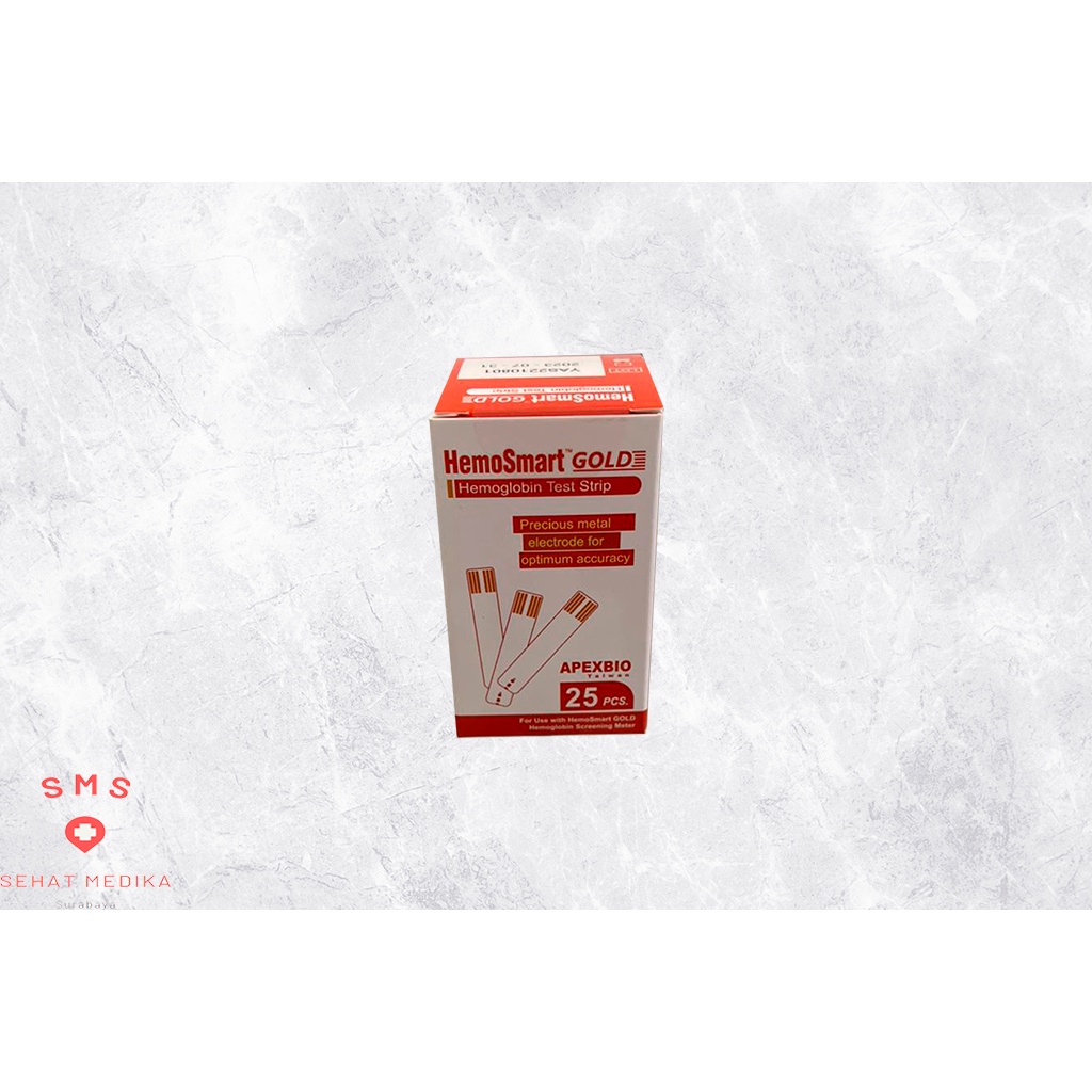 Jual APEXBIO HemoSmart Gold Hemoglobine Strips 25 Shopee Indonesia