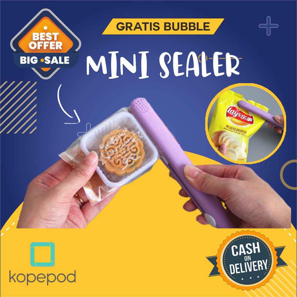 Jual SEALER Mini Perekat Plastik Alat Hand Sealer Portable Snack Murah Kopepod