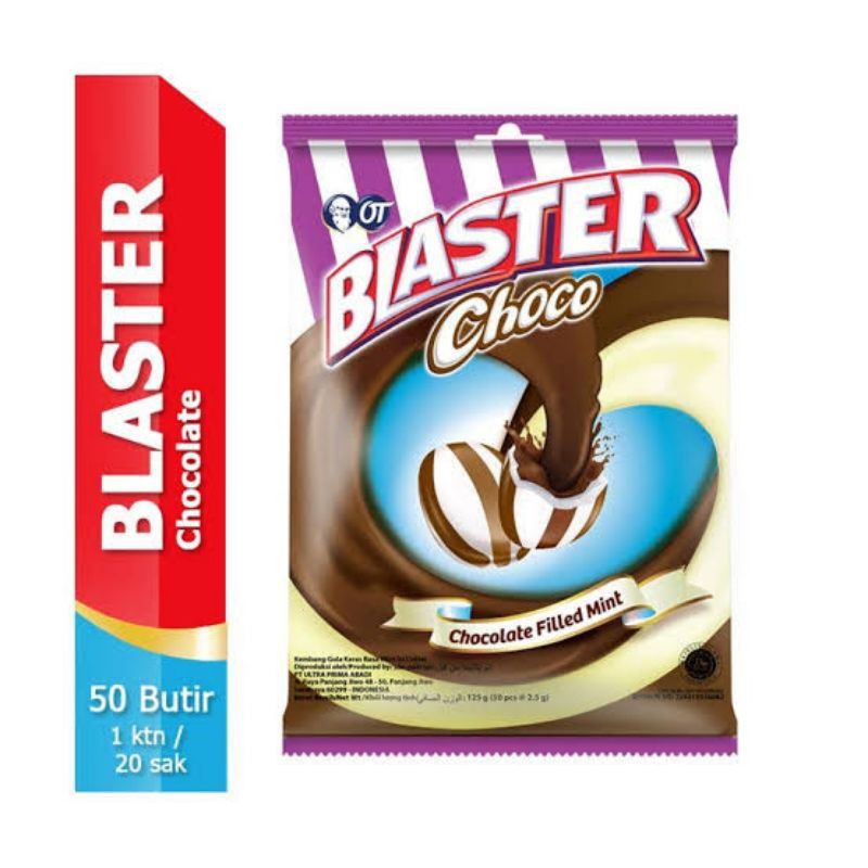 Jual Permen Blaster Isi Coklat 50 Butir 125 Gram / Permen Blaster Murah | Shopee Indonesia