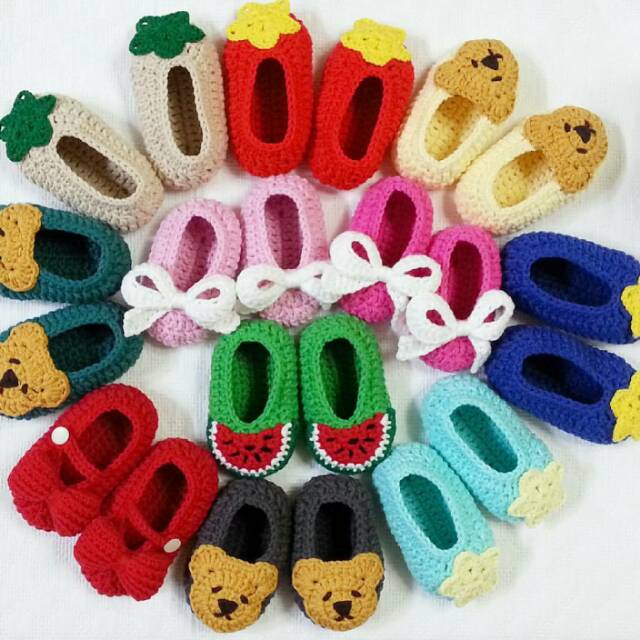 sepatu prewalker rajut bayi karakter Shopee Indonesia