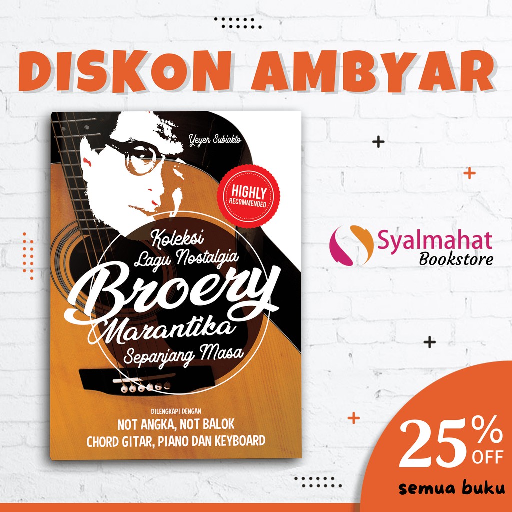 Jual Buku Musik Koleksi Lagu Kenangan Broery Marantika Bisa Gitar, Keyboard Dan Piano Indonesia|Shopee Indonesia