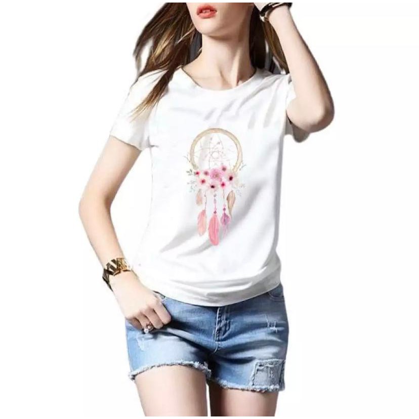 KAOS OBLONG WANITA BAJU DISTRO CEWEK ATASAN WANITA MURAH LENGAN PENDEK