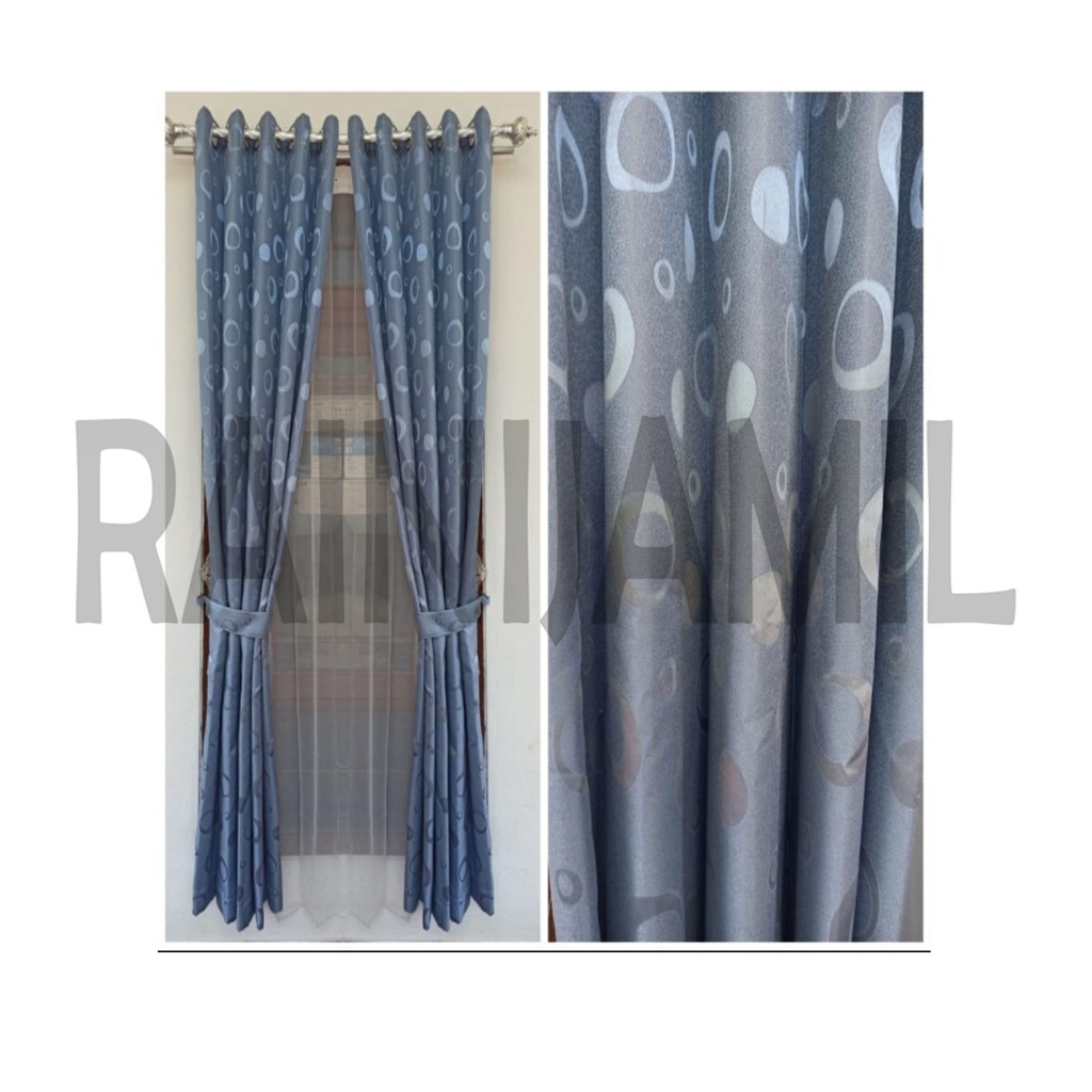 Promo Gorden Smokring Pulkadot Motif Bunga Sabit Macam Macam Warna Dan