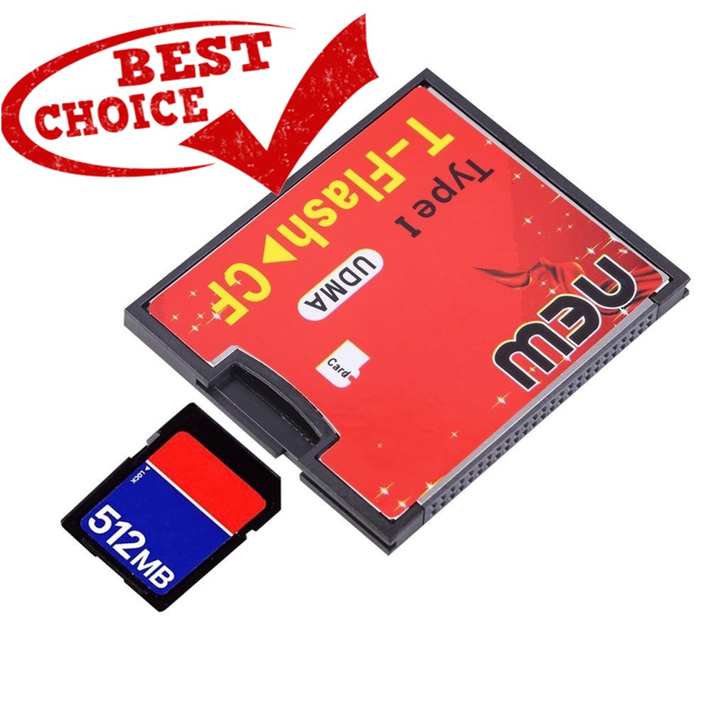 Jual 99 Cod Red & Black T-Flash To Cf Type1 Compact Flash Memory Card Udma Adapter Up To 64Gb | Shopee Indonesia