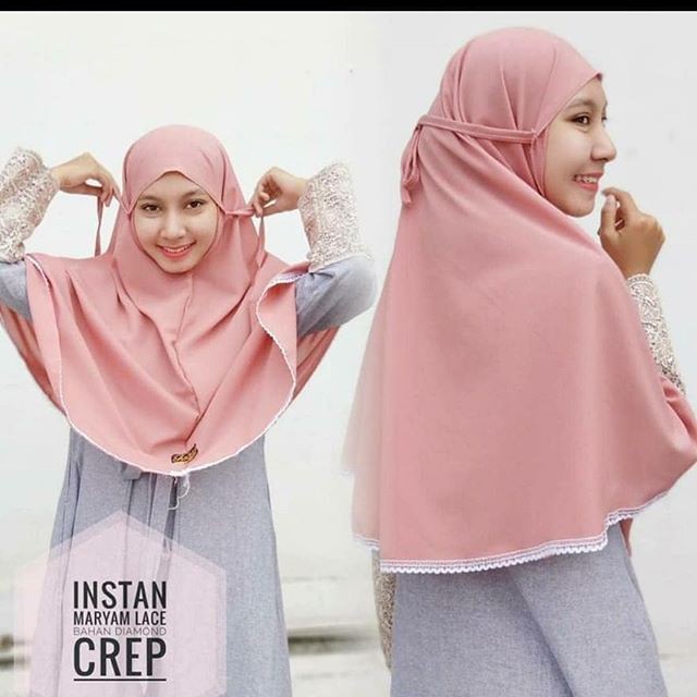 Konsep 47+ Jilbab Bergo Maryam Warna Hijau Botol