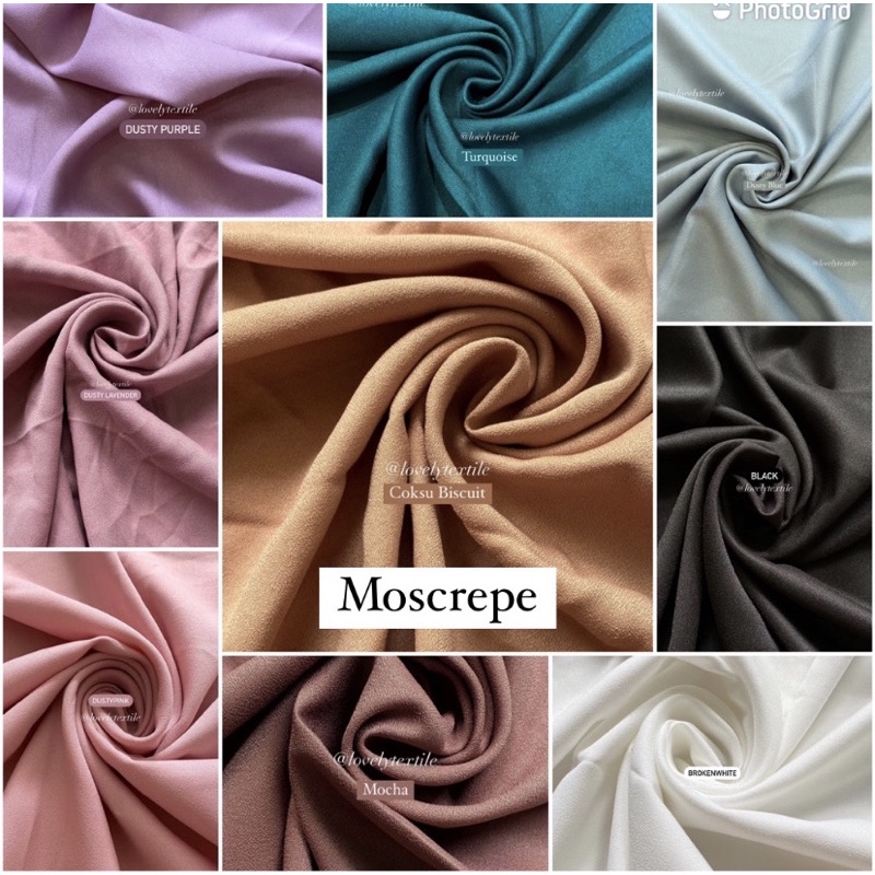 Jual Kain Moscrepe Premium Moschino Arabian Crepe Shopee Indonesia(03)