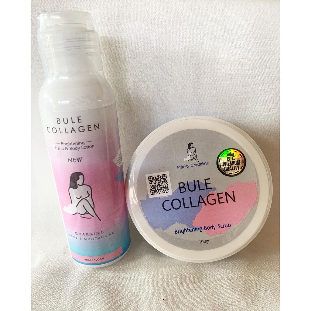 Jual Bule Collagen Paket Hemat (Lulur/Scrub + Body Lotion) Shopee