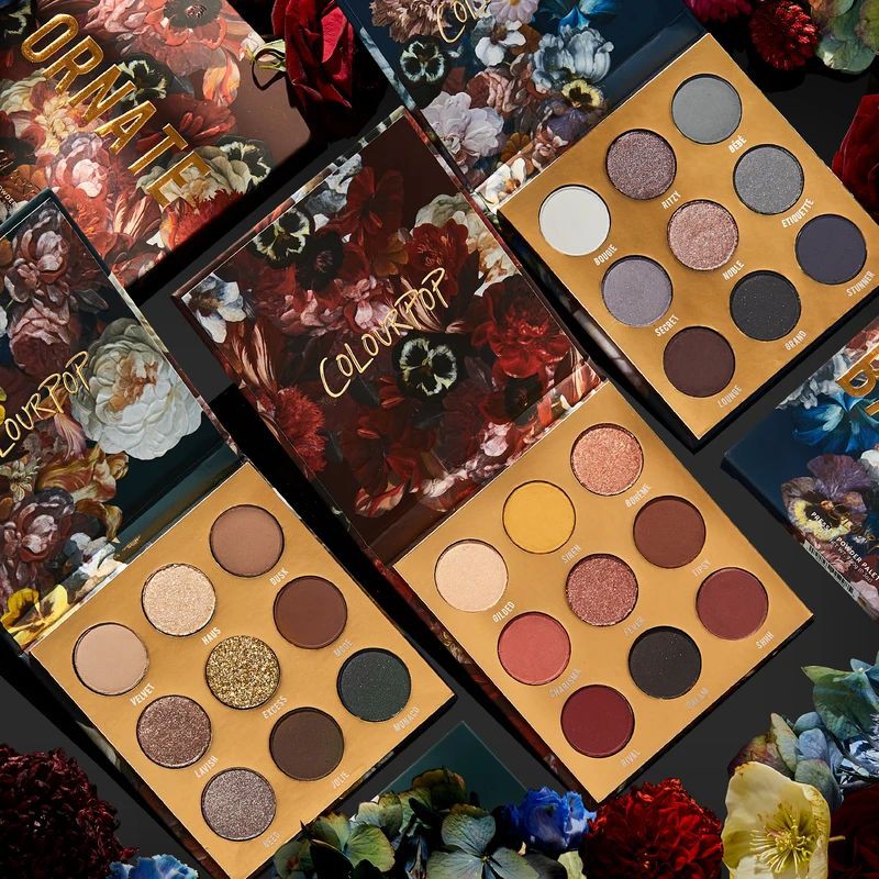 READY Colourpop Dark Blooms Collection Baroque , Ornate , & Grandeur Eyeshadow Palette Shopee