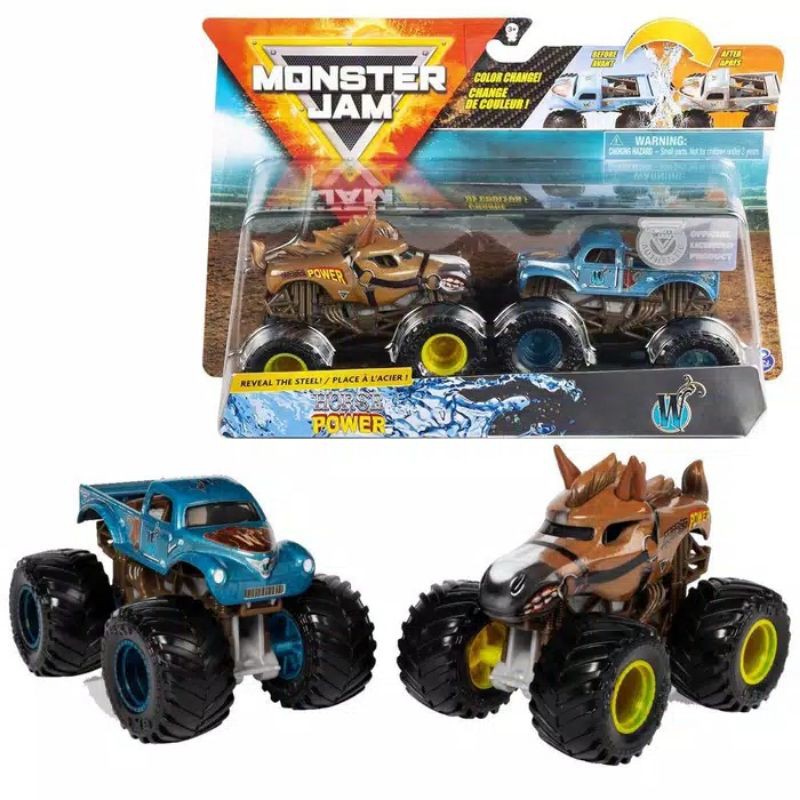 Jual Monster Trucks Monster Jam Color Change Shifter HORSE POWER Vs W