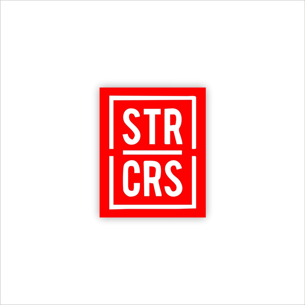 Jual Stiker Sticker Starcross Distro Black red blue Brand Case Phone