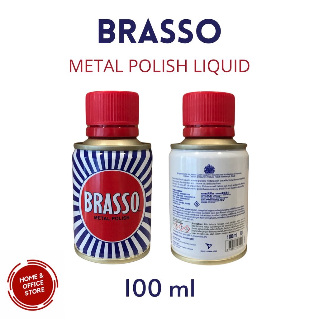 Jual Brasso Metal Polish Liquid 100 ml / Cairan Pembersih Pengkilat